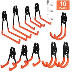 ProChosen 10-Pack Steel Garage Storage Utility Double Hooks