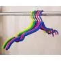 Kentop 5 PCS Plastic Portable Folding Clothes Hangers Clothes Drying Rack Anti-Slip Groove Travel Kentop 5 PCS Plastic Portable Folding Clothes Hangers Clothes Drying Rack Anti-Slip Groove Travel