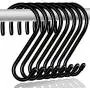 HiGift 8 Pack 6 inch Large S Hooks Heavy Duty Vinyl Coated Closet S Hook for Hanging, Non Slip Black Rubber Coated S Hooks for Hanging Plants Jeans Pot Pan Cups Towels Hats HiGift 8 Pack 6 inch Large S Hooks Heavy Duty Vinyl Coated Closet S Hook for Hanging, Non Slip Black Rubber Coated S Hooks for Hanging Plants Jeans Pot Pan Cups Towels Hats
