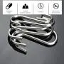 S Hooks for Hanging, Stainless Steel S Hooks, S Shaped Heavy Duty Hanging Hanger Closet Hooks for Jeans, Kitchen, Bathroom, Plants, 10 Pack, 4.3''