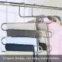 BKOYJ Pants Hangers S-Shape Trousers Hangers Stainless Steel Clothes Hangers Closet Space Saving for Pants Jeans Scarf Hanging Silver (4 Pack) BKOYJ Pants Hangers S-Shape Trousers Hangers Stainless Steel Clothes Hangers Closet Space Saving for Pants Jeans Scarf Hanging Silver (4 Pack)