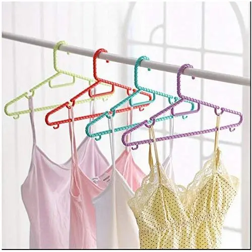 10pcs Plastic Hanger Thickening Slip-Resistant Racks Clothing Support Clothes Hanging Adult Hangers for Clothes Random Color 10pcs Plastic Hanger Thickening Slip-Resistant Racks Clothing Support Clothes Hanging Adult Hangers for Clothes Random Color