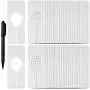Blulu 50 Pack Clothing Rack Size Dividers Rectangular Hangers Dividers with 1 Piece Marker Pen Blulu 50 Pack Clothing Rack Size Dividers Rectangular Hangers Dividers with 1 Piece Marker Pen