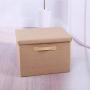 TheWarmHome Beige Decorative Storage Boxes with Lid Memory Boxes Organizer Bins with Lids/Baskets for Gifts Empty,15.7×11.5×11.5 Inch