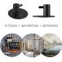 BQTime Self Adhesive Hooks, NO Drill, Heavy Duty, Wall Mounted, Waterproof, Towel Robe Coat Cloth Bag Key Holder Hanger(4 Pack Single Round Hook), Kitchen RV Bathroom Shower Accessories, Black