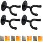 Wall Mounted Guitar Hanger Hook,Mandolin/Violin/Ukulele/Guitar Support Holder Stand Rack Round Base (4)