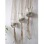 macrame plant hangers - candle holder - plant stand