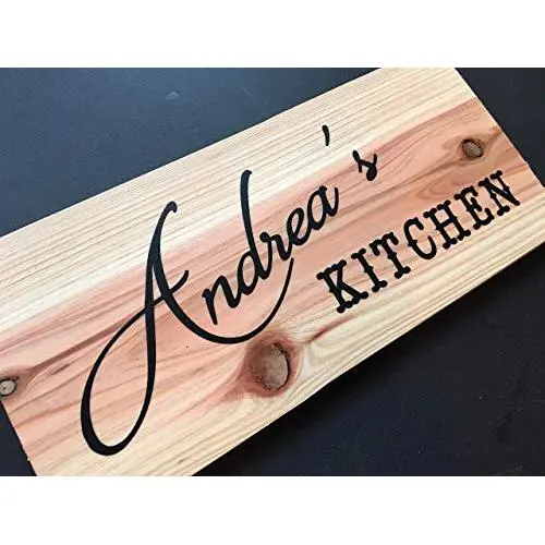 Personalized Kitchen Sign, Reclaimed Cedar 12x5 with Hanger, Rustic Country Elegant Wood Sign, Unique Gift, Housewarming Gift, Anniversary Gift, Birthday Gift, Wedding Gift, Kitchen Decor, Home Decor Personalized Kitchen Sign, Reclaimed Cedar 12x5 with Hanger, Rustic Country Elegant Wood Sign, Unique Gift, Housewarming Gift, Anniversary Gift, Birthday Gift, Wedding Gift, Kitchen Decor, Home Decor