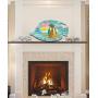 G.DeBrekht Fish Scenic Coastal Surfboards Palm Tree Sunset Wooden Door hanger / wall decor #8198527H