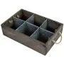 MyGift Barnwood Style Decorative Storage Box, Organizer Caddy with Metal Dividers & Handle MyGift Barnwood Style Decorative Storage Box, Organizer Caddy with Metal Dividers & Handle