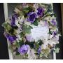 Purple Welcome Home New Baby Deco Mesh Front Door Wreath, Nursery Decor, Bedroom Decoration, Announcement, Hospital, Shower, Newborn, Hanger