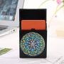 Plastic Business Card Holder with Diamond Painting Cover, Whitelotous DIY Diamond Business Name Card ID Card Bus Card Case Boxes for Men & Women (Mandala)