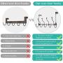 HapiRm Over The Door Hooks, Door Hanger Over The Door Towel Rack with 9 Organizer Hooks for Coat,Bag,Robe,Towel.(Brown)