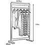 Coat Rack Coat Rack Stand,Coat Rack Coat Hat Stand Garment Rack, Modern simplicity free standing Childrens wood Coat Hanger Stand Clothes stand, for gift childrens bedrooms study room,Black,8045120