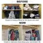 Myfolrena Pants Hangers, Updated S Shaped Hanger Non Slip Clothes Hanger Space Saving for Jeans Trousers Slacks Leggings (Teal-6 Pack)