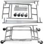 Gotobuy Heavy Duty Garment Clothes Rack Hanger Holder Double Rolling Rack