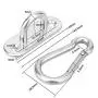 2 Set Heavy Duty Hanger Hook Hammock Wall Mount, Suspension Ceiling Hooks Outdoor Swing Mounting Hook Exercise Hook Stainless Steel Swivel Carabiner Yoga Ceiling Mount Swing Hook 2 Set Heavy Duty Hanger Hook Hammock Wall Mount, Suspension Ceiling Hooks Outdoor Swing Mounting Hook Exercise Hook Stainless Steel Swivel Carabiner Yoga Ceiling Mount Swing Hook