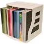 Paper Rack, Ring Binder Filing Stand, 12x12 Scrapbook Crate, Lever Arch Cube, Office Desktop Storage Organizer, LP Boxes Vinyl Record Holder, Holds Over 50 Albums Paper Rack, Ring Binder Filing Stand, 12x12 Scrapbook Crate, Lever Arch Cube, Office Desktop Storage Organizer, LP Boxes Vinyl Record Holder, Holds Over 50 Albums