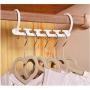 10Pcs Practical Closet Organizer 5 Magic Holes Hangers Space Saving Clothes Wonder Magic Clothes Hangers Clothes Hanger