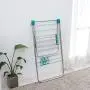 Pastel AJ12 Stainless Steel Clothes Drying Rack + Clothespins (10EA) Gullwing Space-Saving Laundry Rack with Shoes Hanger, Foldable/Easy Storage Laundry for Indoor and Outdoor Use (Made in Korea)