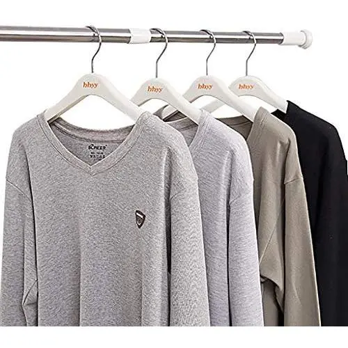 Floating Shelves Stainless Steel Dormitory Clothes Pole Closet Hardware Retractable Clothes Rail Bathroom Pole Closet Pole Clothing Finishing Rack Clothes Hanger, No Punching Installation Industrial w