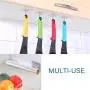 Self Adhesive Hooks Hangers - Transparent Wall Hooks |Heavy Duty 13 lb Sticky Wall Hangers |Kitchen, Livingroom, Bedroom Student Dormitory Wall & Ceiling Hanger | Waterproof and Oilproof