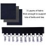 LEKUSHA Belt Tie Organizer Hanger, 20 Hook Belt Tie Rack, Space Saver Storage Holder for Closet - Change Your Clothes Hanger to Belt Tie Organizer Hanger