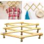 2pcs 10 Head Wood Hanger Expanding Clothes Hanger Expandable Coat Rack Holder Shelf Hat Closet Wall Hook Home Decor