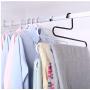 5pcs Random Color Metal Clothes Hanger 5 Tiers Hanger for Clothes Saves Space Clothes Storage Hanging Hanger for Pants Belt Tie Adult