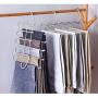 HJYPYJ Magic Hanger,Non-Slip Fold Multifunctional Hanger Pants Rack,Telescopic Rod Space-Saving Organizer Hanger Durable/As Shown / 33x26x18cm