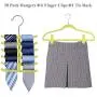 VECELO Premium Velvet Suit Heavy Duty (50 Pack) -Non Slip & Space-Saving Clothes Hangers with 6 Finger Clips and Tie Rack Excellent for Men and Women, Yellow