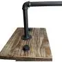 LARRY SHELL Industrial Pipe Clothing Rack, Pine Wood Shelving Shoes Rack Cloth Hanger, with Locking Wheels, Durable and Long Lasting, for Retail Store,Laundry Room LARRY SHELL Industrial Pipe Clothing Rack, Pine Wood Shelving Shoes Rack Cloth Hanger, with Locking Wheels, Durable and Long Lasting, for Retail Store,Laundry Room