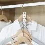 Gemci Cascading Clothes Hanger Hooks, Space Saving Series Multi-Function Multi-Layer Cabinet Clothes Connection Folding Storage Clothes Rack Hanger Household Strong Load-Bearing Closet Hook(12Pcs)