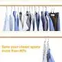 HOUSE DAY Metal Magic Hangers Space Saving Clothes Hangers Organizer Smart Closet Space Saver Pack of 12 HOUSE DAY Metal Magic Hangers Space Saving Clothes Hangers Organizer Smart Closet Space Saver Pack of 12