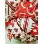 Krazy Mazie Kreations, Chenille Floating Double Hearts, Valentines Hearts, Hearts Door Hanger, Wreath, Free Shipping