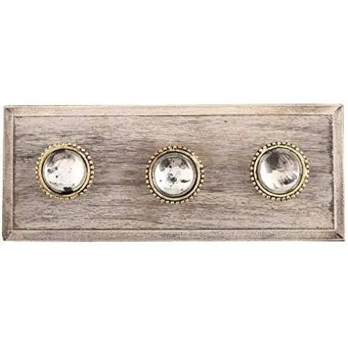 Indianshelf Handmade 1 Artistic Vintage Clear Wooden Wheel Wall Hooks Holders/Wall Rail Hooks Indianshelf Handmade 1 Artistic Vintage Clear Wooden Wheel Wall Hooks Holders/Wall Rail Hooks