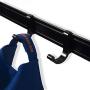 brightmaison Clothes Drying Rack Wall Mounted Folding Adjustable Collapsible - Ships Assembled (Black)