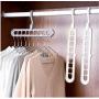 Multifunction Support Clothes Drying Rack Creative Clothes Hanger Plastic Scarf Clothes Hangers Hangers Storage Racks 10pcs Random Color
