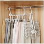 2pcs 3D Space Saving Hanger Magic Clothes Hanger with Hook Closet Organizer Home Tools Closet Organizer Rack