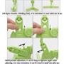 UGpine Non-Slip,Lightweight Travel Multifunctional Folding Clothes Hanger Space Saving,Camping Plastic 5-Hole Drying Rack Clothing Storage for Home Scarves Suits Trousers Pants Shirts Socks Underwear