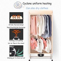 Zzmop Electric Clothes Dryer/Hanger Dryer, Household Clothes Silent air Dryer, Fast Drying, high Temperature Sterilization, Double-Layer Large Capacity - Wardrobe