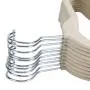 Yosoo Velvet Clothes Hangers, Non-Slip Thin Flocked Clothes Hangers Suit Shirt Pant Hangers 20 Pack Perfect for Space Saving (Ivory)