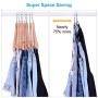 IEOKE Pants Hangers, Trousers Skirt Hangers with Clips, 4 Tier Metal Hangers for Heavy Duty Ultra Thin Space Saving - 4 Pack