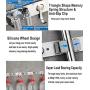 Shackcom Mop Broom Holder Wall Mount, SUS304 Stainless Steel with 3 Clips and 4 Hooks Cleaning Tools Hangers, Utility Rack for Kitchen, Closet, Garden Tool Organizer Storage Shackcom Mop Broom Holder Wall Mount, SUS304 Stainless Steel with 3 Clips and 4 Hooks Cleaning Tools Hangers, Utility Rack for Kitchen, Closet, Garden Tool Organizer Storage