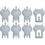 HIGH & MIGHTY 515314 Tool Free Picture Hanging Kit, 8 Pieces, 20-40LB Limit, Silver