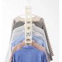 EvaroFly Multipurpose Magic Stretch Folding Hanger, Anti-skidding Rotatable Storage Clothes Hanger, Household Travel Camping -White 44x52x47cm