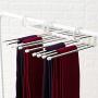 Na.c health 5-in-1 Multifunctional Multilayer Magic Fold Pants Trousers Clothes Hangers for Space Saving Storage Rack