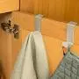 Over The Door Hook - Free Moving Adjustable Storage Organizer Rack for Hand Towel,Coat,Hat,Clothes,Hanger,Kraft Paper Bags,Towel Coat Rack Hats - Silver (5 Pack) Over The Door Hook - Free Moving Adjustable Storage Organizer Rack for Hand Towel,Coat,Hat,Clothes,Hanger,Kraft Paper Bags,Towel Coat Rack Hats - Silver (5 Pack)