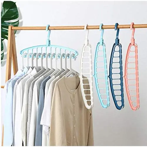 10PC Random Color Useful Space Saver Wonder Magic Clothes Hanger Closet Racks Organizer Hanging Coat Dress Hooks Decoration 10PC Random Color Useful Space Saver Wonder Magic Clothes Hanger Closet Racks Organizer Hanging Coat Dress Hooks Decoration