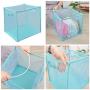Loneflash Laundry Hampers Basket Collapsible with Carry Handle Net Cloth Hanger Storage 33x33x33cm